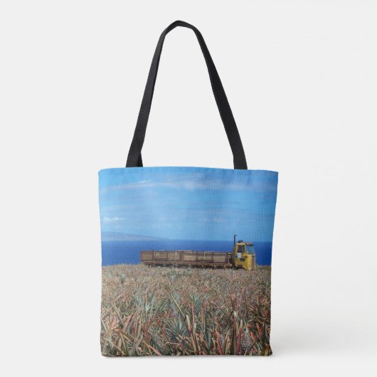 Custom Hawaii Ananas Farm Ocean View Tasche (Rückseite)