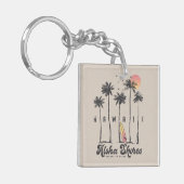 Custom Hawaii Beach Surfer Sommerurlaub Geschenk Schlüsselanhänger (Vorderseite links)