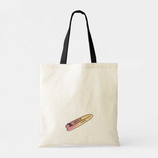 Custom Hawaii Beach Surfer Sommerurlaub Geschenk Tragetasche (Rückseite)