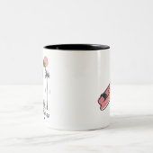 Custom Hawaii Beach Surfer Sommerurlaub Geschenk Zweifarbige Tasse (Mittel)