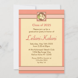 Custom Hawaii Hibiskus Graduierung Einladungen