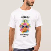 Custom Hawaii Honeymoon Matching T-Shirt (Vorderseite)