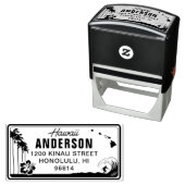 Custom Hawaii License Plate Rücksendeadresse Brief Permastempel (Beispiel)