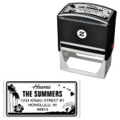 Custom Hawaii Staat License Plate Address Permastempel (Beispiel)