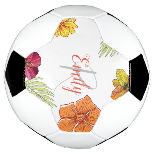 Custom Hawaiian Aloha Floral Fußball (Gedreht)