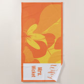 Custom Hawaiian Beach Handtuch (Vorderseite)