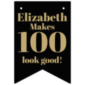 Custom Head Funny Funny Funny Face Personalisiert Wimpelkette (Zweite Fahne)