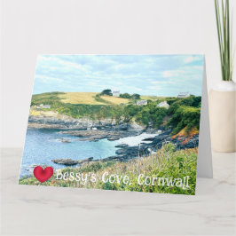 Custom Heart Bessys Cove Penzance Cornwall Foto Karte