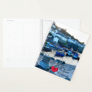 Custom Heart Coverack Hafen Dusk Cornwall Foto Planer
