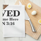 Custom heart Foto Christlich Bible Verse John 3 16 Geschirrtuch (Viertel Falte)