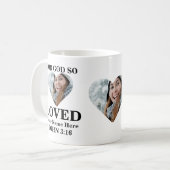 Custom heart Foto Christlich Bible Verse John 3 16 Kaffeetasse (Vorderseite Links)