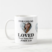 Custom heart Foto Christlich Bible Verse John 3 16 Kaffeetasse (Links)