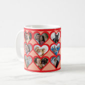 Custom Heart Foto Collage Kaffeetasse (Vorderseite Links)