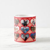 Custom Heart Foto Collage Kaffeetasse (Mittel)