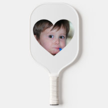 Custom HEART Foto Pickleball Paddel