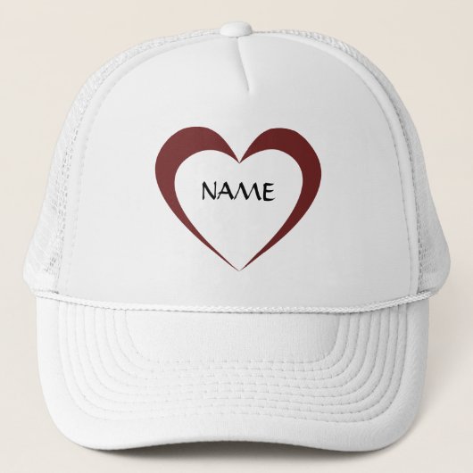 Custom Heart Hats Truckerkappe (Vorderseite)