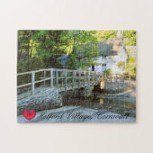 Custom Heart Helford Village Bridge Cornwall Foto Puzzle (Horizontal)