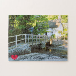 Custom Heart Helford Village Bridge Cornwall Foto Puzzle