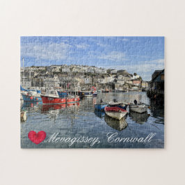 Custom Heart Mevagissey Fish Landing Quay Cornwall Puzzle