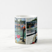 Custom Heart Mevagissey Hafen Lifebuoy Cornwall Kaffeetasse (Mittel)