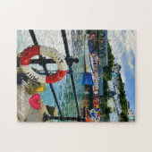 Custom Heart Mevagissey Hafen Lifebuoy Cornwall Puzzle (Horizontal)