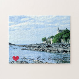 Custom Heart Preußen Cove Morning Cornwall Foto Puzzle