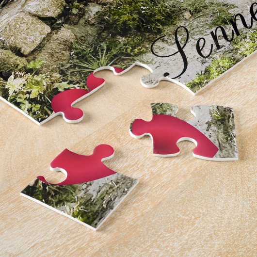 Custom Heart Sennen Hafenboote Cornwall Foto Puzzle (Seite)