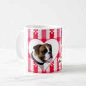 Custom Heart Shaped Boxer Dog Coffee Cup Tasse 11  (Vorderseite Links)