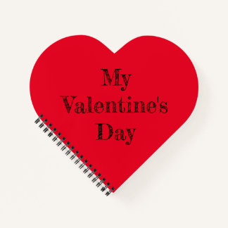 Custom Heart Shaped Spiral Bound Notebook Notizblock