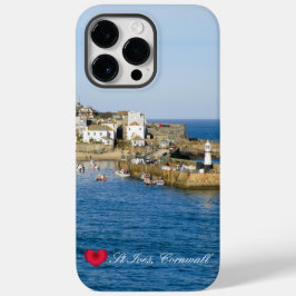 Custom Heart St Ives Harbour Pier Cornwall Foto Case-Mate iPhone 14 Pro Max Hülle