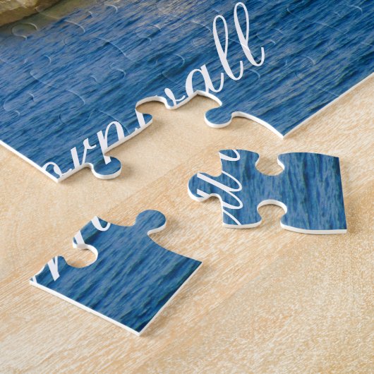 Custom Heart St Ives Harbour Pier Cornwall Foto Puzzle (Seite)
