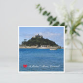 Custom Heart St Michaels Mount Cornwall Foto (Stehend Vorderseite)