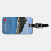 Custom Heart St Michaels Mount Cornwall Foto Gepäckanhänger (Vorderseite horizontal)