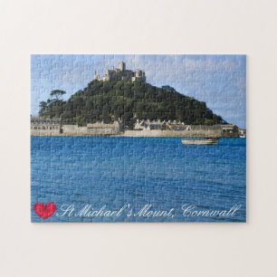 Custom Heart St Michaels Mount Cornwall Foto Puzzle