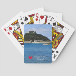 Custom Heart St Michaels Mount Cornwall Foto Spielkarten