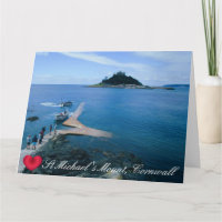 Custom Heart St Michaels Mount Cornwall mit Boote