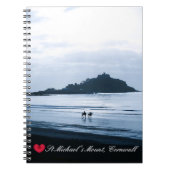 Custom Heart St Michaels Mount Cornwall + Pferde Notizblock (Vorderseite)