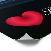 Custom Heart St Michaels Mount Cornwall + Pferde Poster (Ecke)