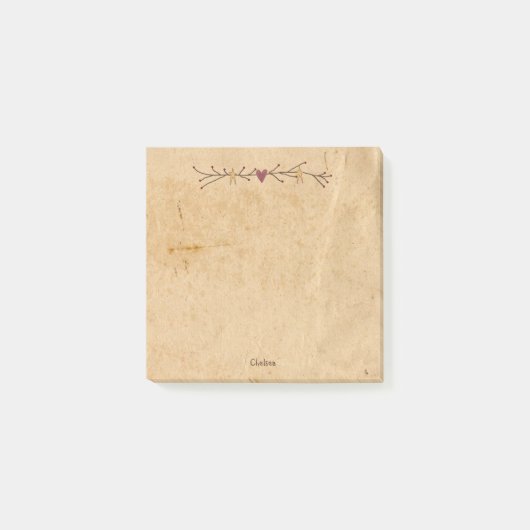 Custom Heart Stars Post-it Klebezettel (Vorderseite)