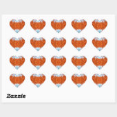 Custom Heart Stickers (Blatt)