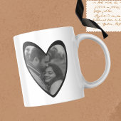 Custom Heart Tasse Holiday Gift - Foto und Nachric
