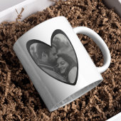 Custom Heart Tasse Holiday Gift - Foto und Nachric