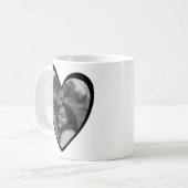 Custom Heart Tasse Holiday Gift - Foto und Nachric (Vorderseite Links)