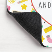 Custom Heart Teacher Appreciation Mouse Pad Mousepad (Ecke)
