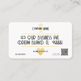 Custom HEART Thank GOD For YOU Small Business Logo Visitenkarte