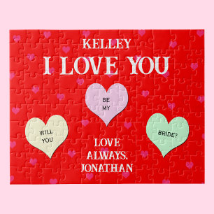 Custom Heart werden Sie meine Bridge Jigsaw Puzzle