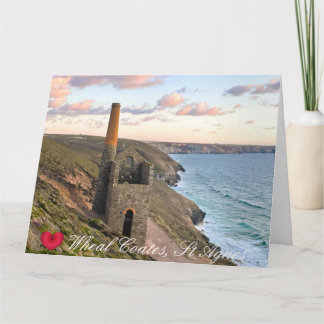 Custom Heart Wheart Coates St Agnes Cornwall Foto Karte