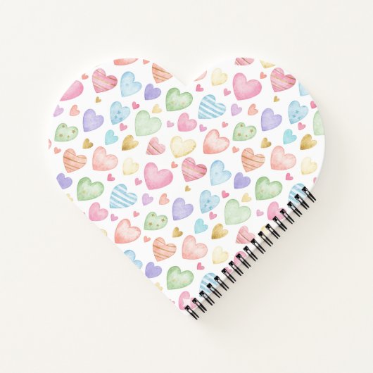Custom Heartbeat Photo Notebook - Personalized Dat Notizblock (Rückseite)