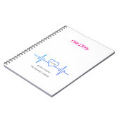 Custom Heartbeat Photo Notebook - Personalized Dat Notizblock (Linke Seite)