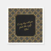 Custom Heartfelt Love Note Wedding Napkins Serviette (Vorderseite)